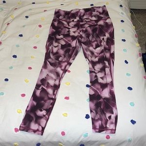 Lululemon purple tie die leggings